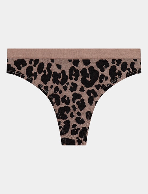 Bendon Seamless Thong Brief, Leopard Lover product photo View 04 L