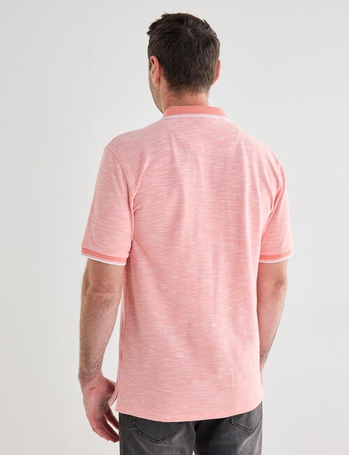 Chisel Tipped Polo Shirt, Peach product photo View 02 L
