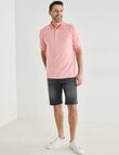Chisel Tipped Polo Shirt, Peach product photo View 03 S