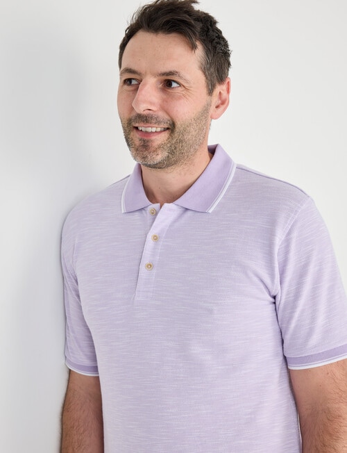 Chisel Tipped Polo Shirt, Mauve product photo