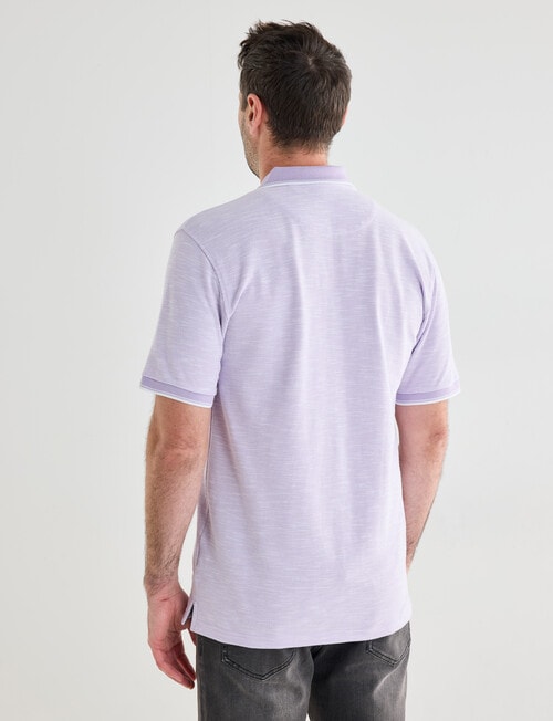Chisel Tipped Polo Shirt, Mauve product photo View 02 L