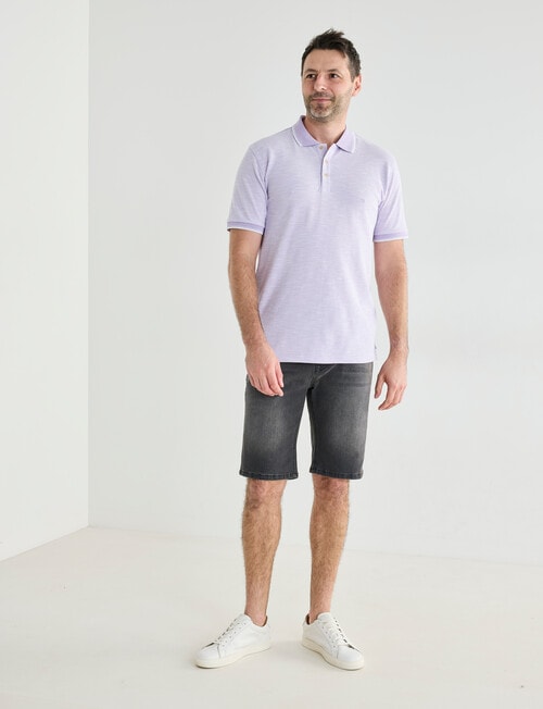Chisel Tipped Polo Shirt, Mauve product photo View 03 L