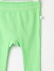 Teeny Weeny Rib Pant, Chlorophyll Green product photo View 02 S