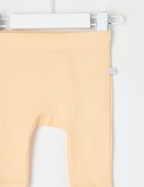 Teeny Weeny Rib Pants, Bleached Apricot product photo View 02 L