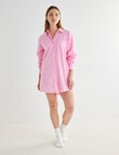 Mineral Sleep Stripe Nightshirt, Pink product photo View 06 S
