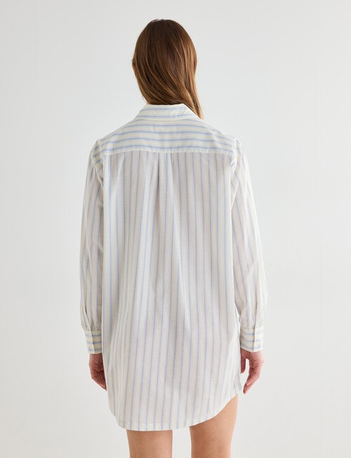 Mineral Sleep Stripe Nightshirt, Lemon product photo View 02 L