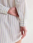 Mineral Sleep Stripe Nightshirt, Lemon product photo View 05 S