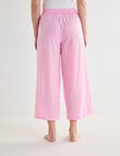 Mineral Sleep Stripe Crop Pant, Pink product photo View 02 S