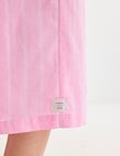 Mineral Sleep Stripe Crop Pant, Pink product photo View 05 S