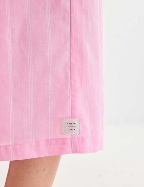 Mineral Sleep Stripe Crop Pant, Pink product photo View 05 L