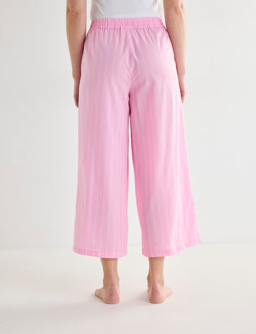 Mineral Sleep Stripe Crop Pant, Pink product photo View 02 L