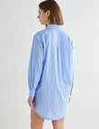 Mineral Sleep Stripe Nightshirt, Blue product photo View 02 S