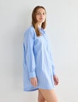 Mineral Sleep Stripe Nightshirt, Blue product photo View 05 S