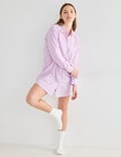 Mineral Sleep Stripe Nightshirt, Lilac product photo