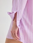 Mineral Sleep Stripe Nightshirt, Lilac product photo View 05 S