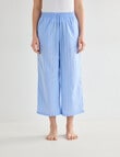 Mineral Sleep Stripe Crop Pant, Blue product photo View 02 S