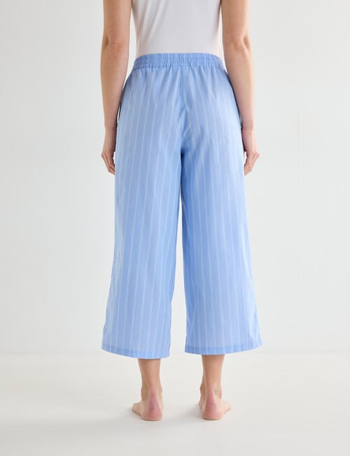 Mineral Sleep Stripe Crop Pant, Blue product photo View 03 L