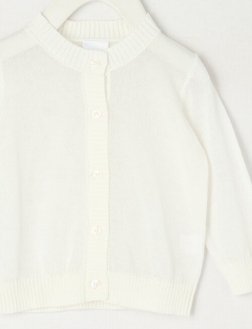 Teeny Weeny All Dressed Up Sheer Cardigan, Ivory product photo View 02 L