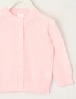 Teeny Weeny All Dressed Up Sheer Cardigan, Powder Puff Pink product photo View 02 S