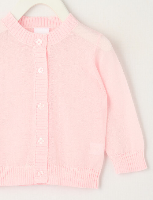 Teeny Weeny All Dressed Up Sheer Cardigan, Powder Puff Pink product photo View 02 L