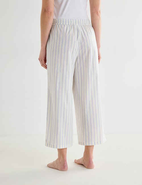 Mineral Sleep Stripe Crop Pant, Lemon product photo View 02 L
