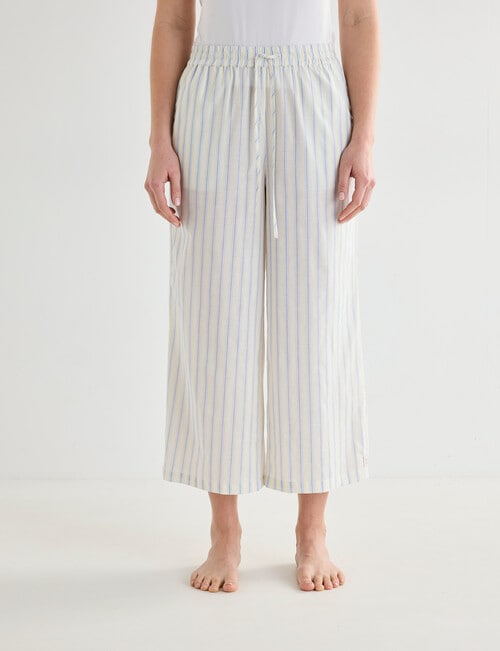 Mineral Sleep Stripe Crop Pant, Lemon product photo View 03 L