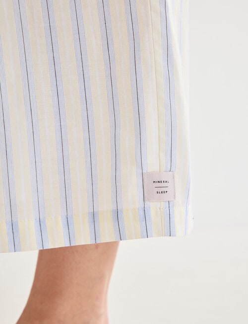 Mineral Sleep Stripe Crop Pant, Lemon product photo View 05 L