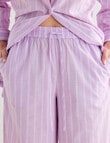 Mineral Sleep Stripe Crop Pant, Lilac product photo View 04 S