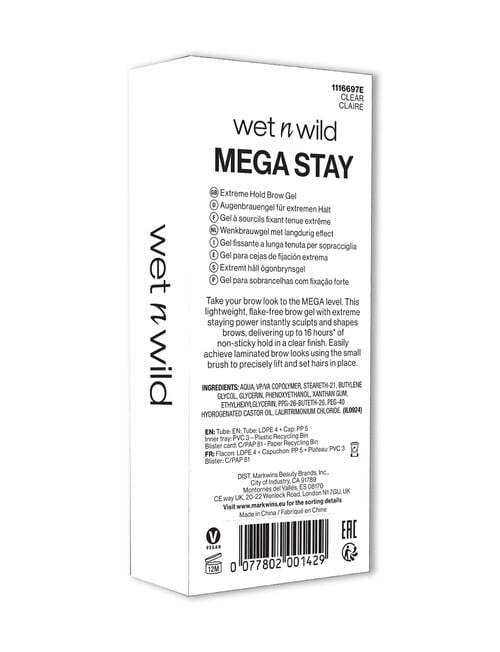 wet n wild Mega Stay Extreme Hold Brow Gel product photo View 08 L