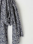Boston + Bailey Printed Viscose Vine Scarf, Navy product photo View 02 S