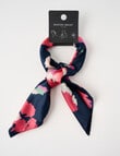 Boston + Bailey Square Satin Floral Scarf, Navy product photo View 02 S