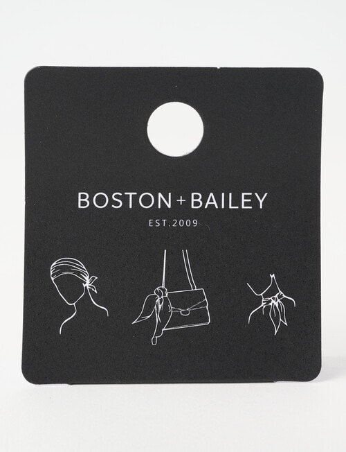 Boston + Bailey Square Satin Floral Scarf, Navy product photo View 04 L