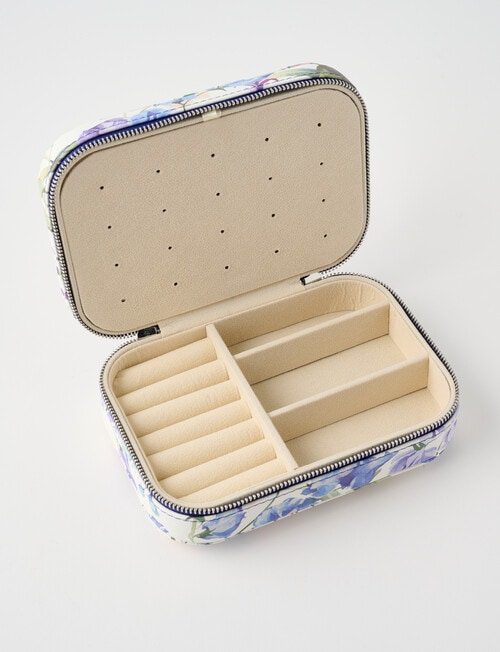 Boston + Bailey Large Floral Jewellery Box, Blue & Green product photo View 02 L