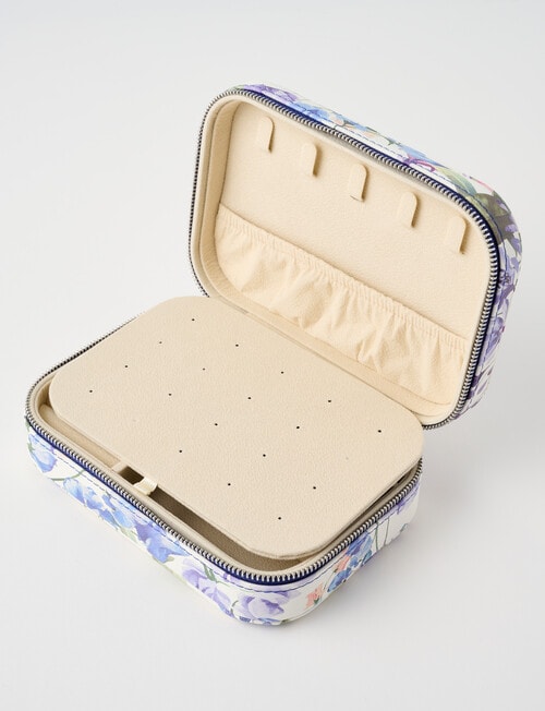 Boston + Bailey Large Floral Jewellery Box, Blue & Green product photo View 04 L