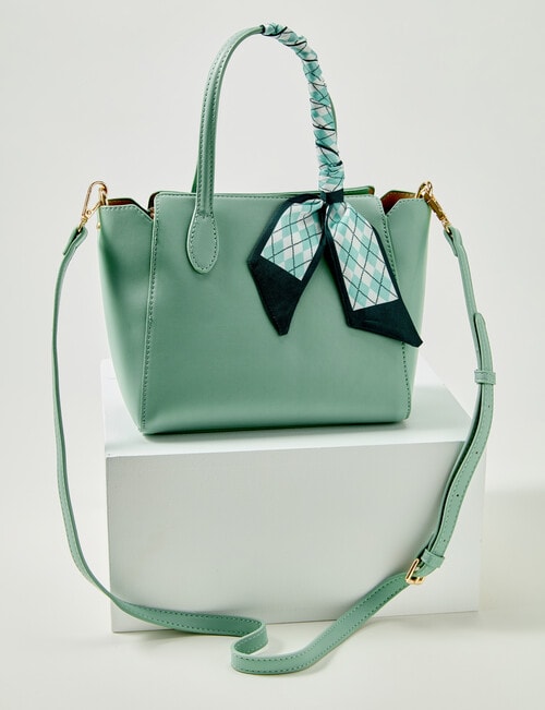 Boston + Bailey Scarf Handle Shopper Bag, Seafoam product photo