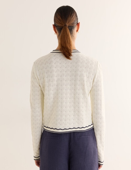 State of play Camilla Cardigan, Ivory product photo View 02 L