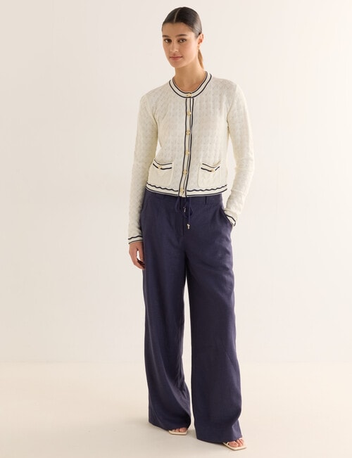 State of play Camilla Cardigan, Ivory product photo View 03 L