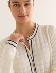State of play Camilla Cardigan, Ivory product photo View 05 S