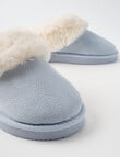 Lyric Lola Faux Suede Scuff Slippers, Pale Blue product photo View 03 S