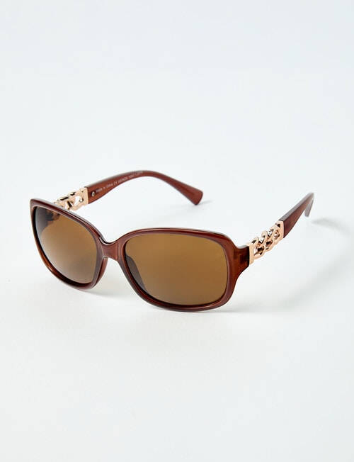 Whistle Accessories Link Sunglasses, Brown product photo