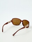 Whistle Accessories Link Sunglasses, Brown product photo View 03 S