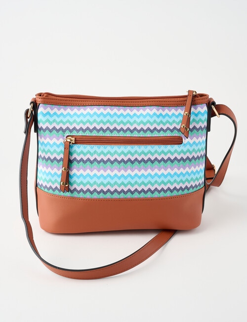 Boston + Bailey Spring Stripe Crossbody Bag, Blue product photo View 02 L