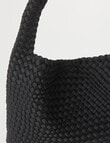 Whistle Accessories Weave Tote Bag, Black product photo View 05 S
