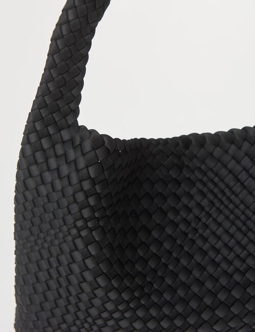 Whistle Accessories Weave Tote Bag, Black product photo View 05 L