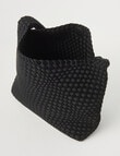 Whistle Accessories Weave Tote Bag, Black product photo View 06 S