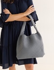Whistle Accessories Weave Tote Bag, Grey product photo