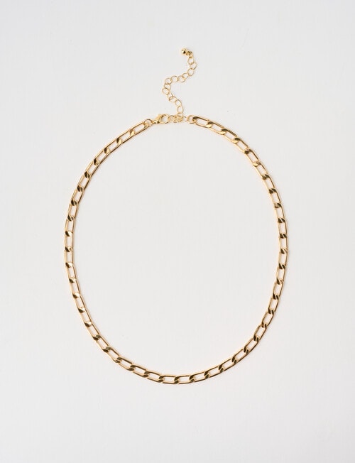 Whistle Accessories Paperclip Chain Necklace, Gold Tone product photo