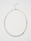 Whistle Accessories Paperclip Chain Necklace, Silver Tone product photo
