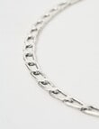 Whistle Accessories Paperclip Chain Necklace, Silver Tone product photo View 02 S