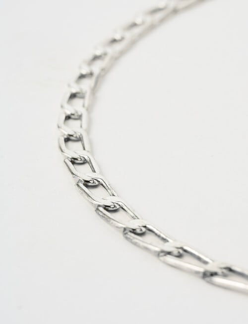 Whistle Accessories Paperclip Chain Necklace, Silver Tone product photo View 02 L